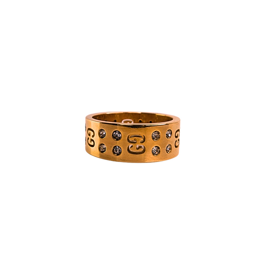 Sylvianne Gouden Met Stenen Ring - Gouden Afwerking