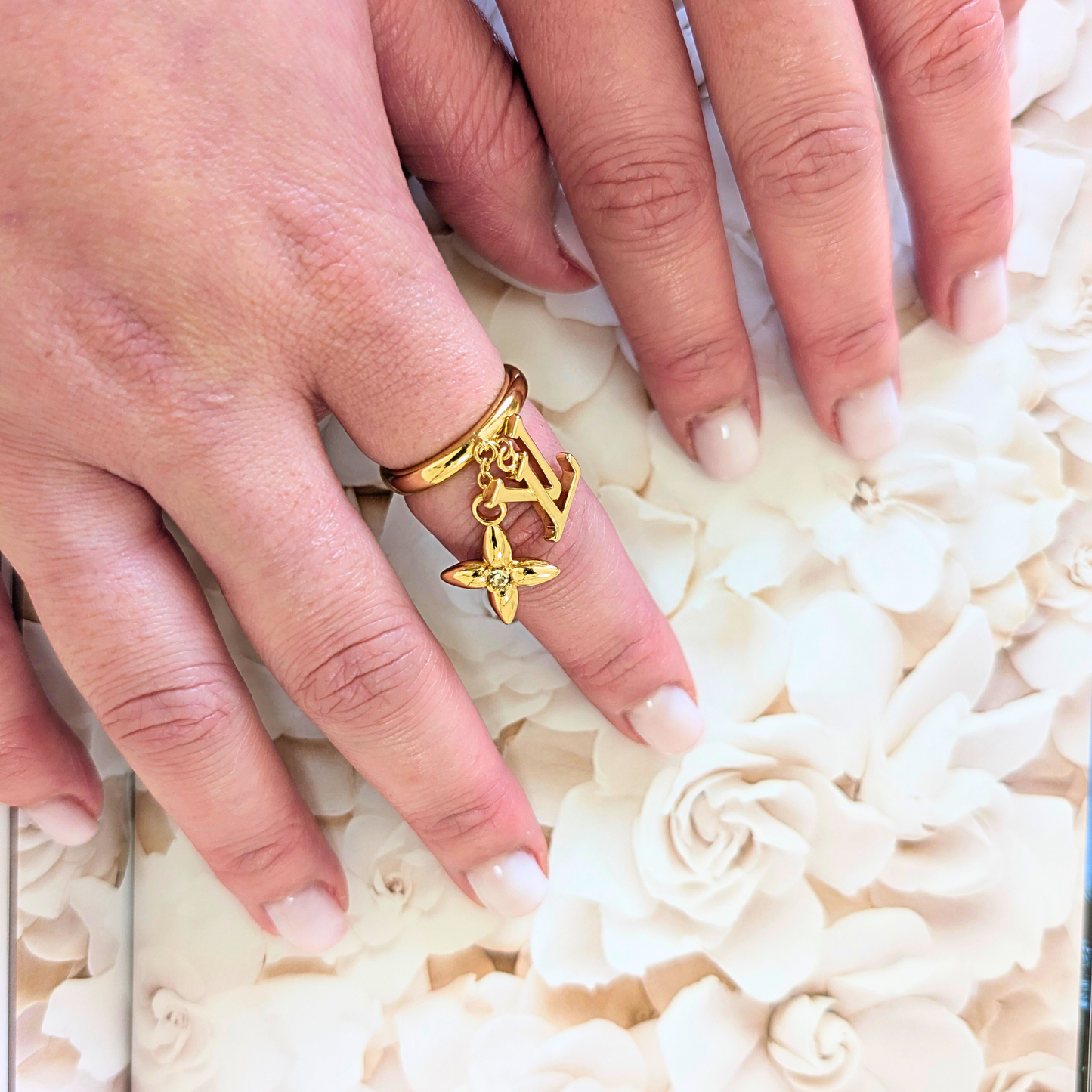 Elisienne Gouden Ring - Gouden Afwerking
