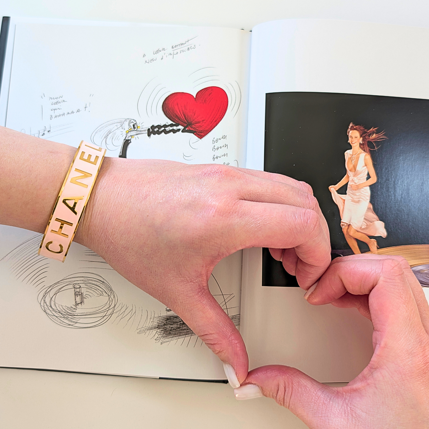 Lyricia Roze Polsband - Gouden Hardware