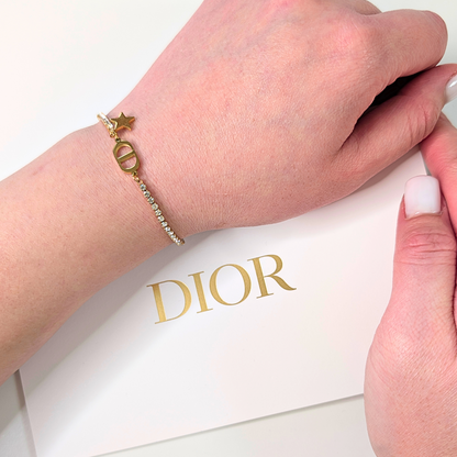 Vespera Steenversierde Armband - Gouden Afwerking