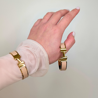 Amarielle Beige Polsband - Gouden Afwerking
