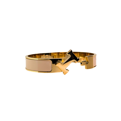 Amarielle Beige Polsband - Gouden Afwerking