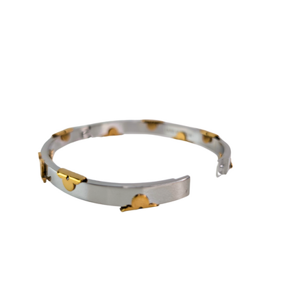 Selestia Zilver Met Gouden Polsband- Zilveren Afwerking