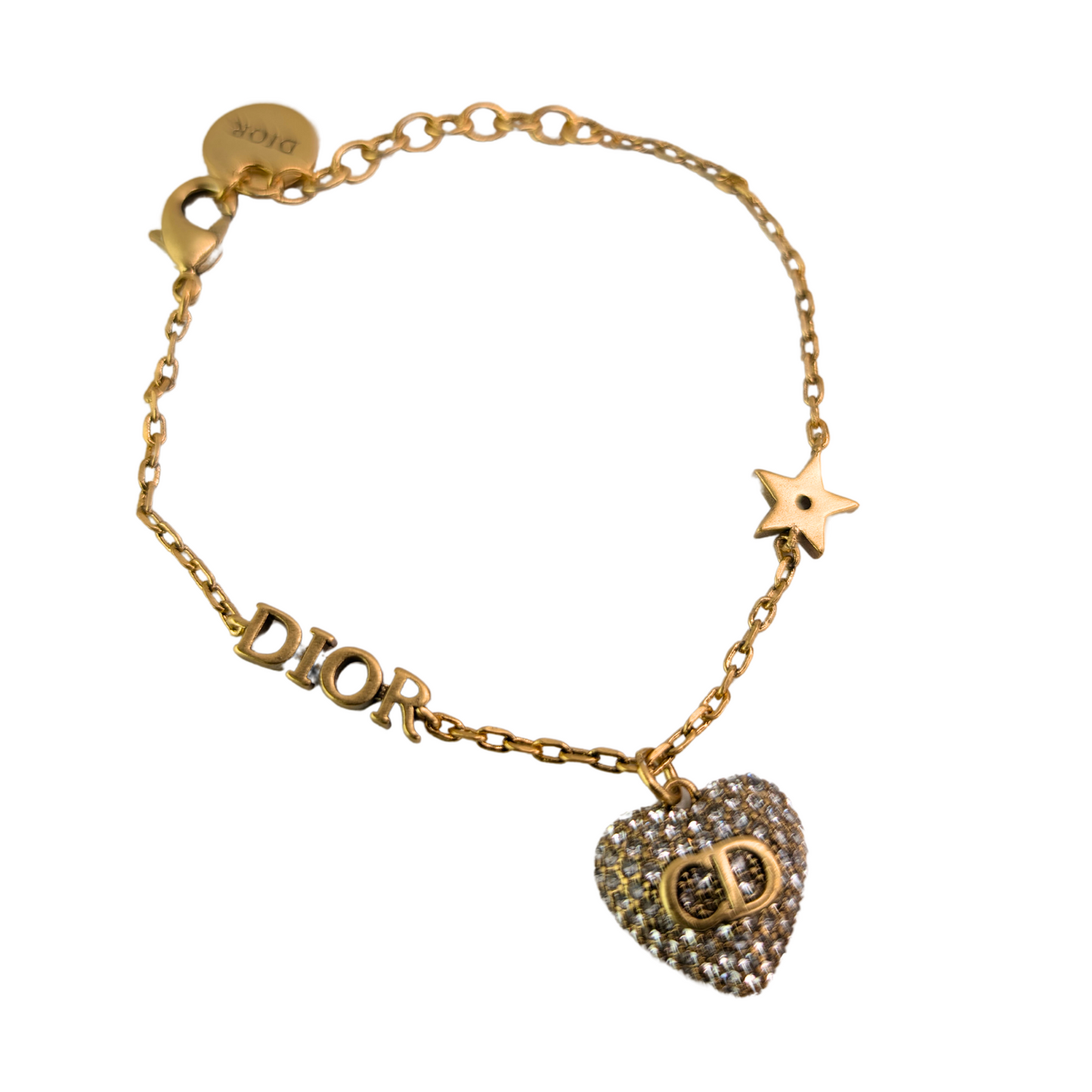 Zemira Gouden Met Logo En Hart Armband - Gouden Afwerking