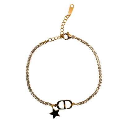 Vespera Steenversierde Armband - Gouden Afwerking