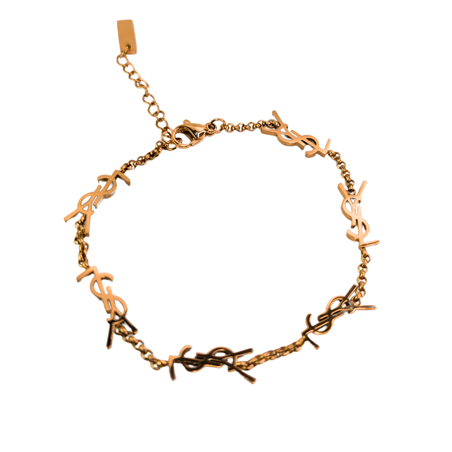 Thessaly Gouden Armband Met Letters - Gouden Afwerking
