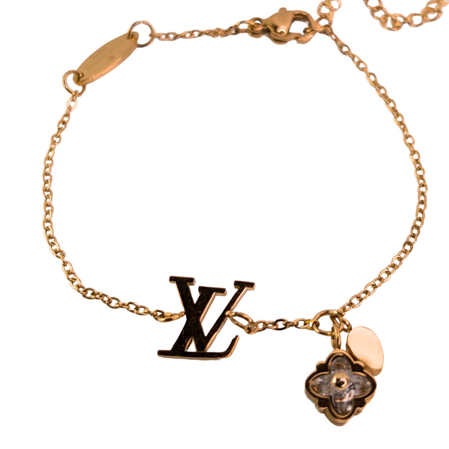 Sylviane Gouden Met Logo Armband - Gouden Afwerking