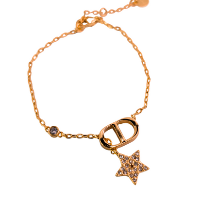 Solenne Gouden Met Ster Armband - Gouden Afwerking