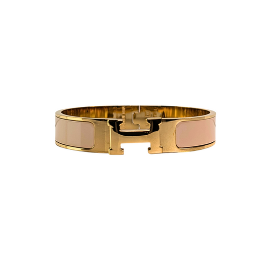 Amarielle Beige Polsband - Gouden Afwerking